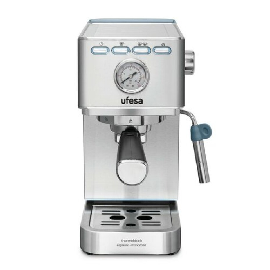 Ufesa CE8030 MILAZZO espresso pákový kávovar, stříbrná - main (1)