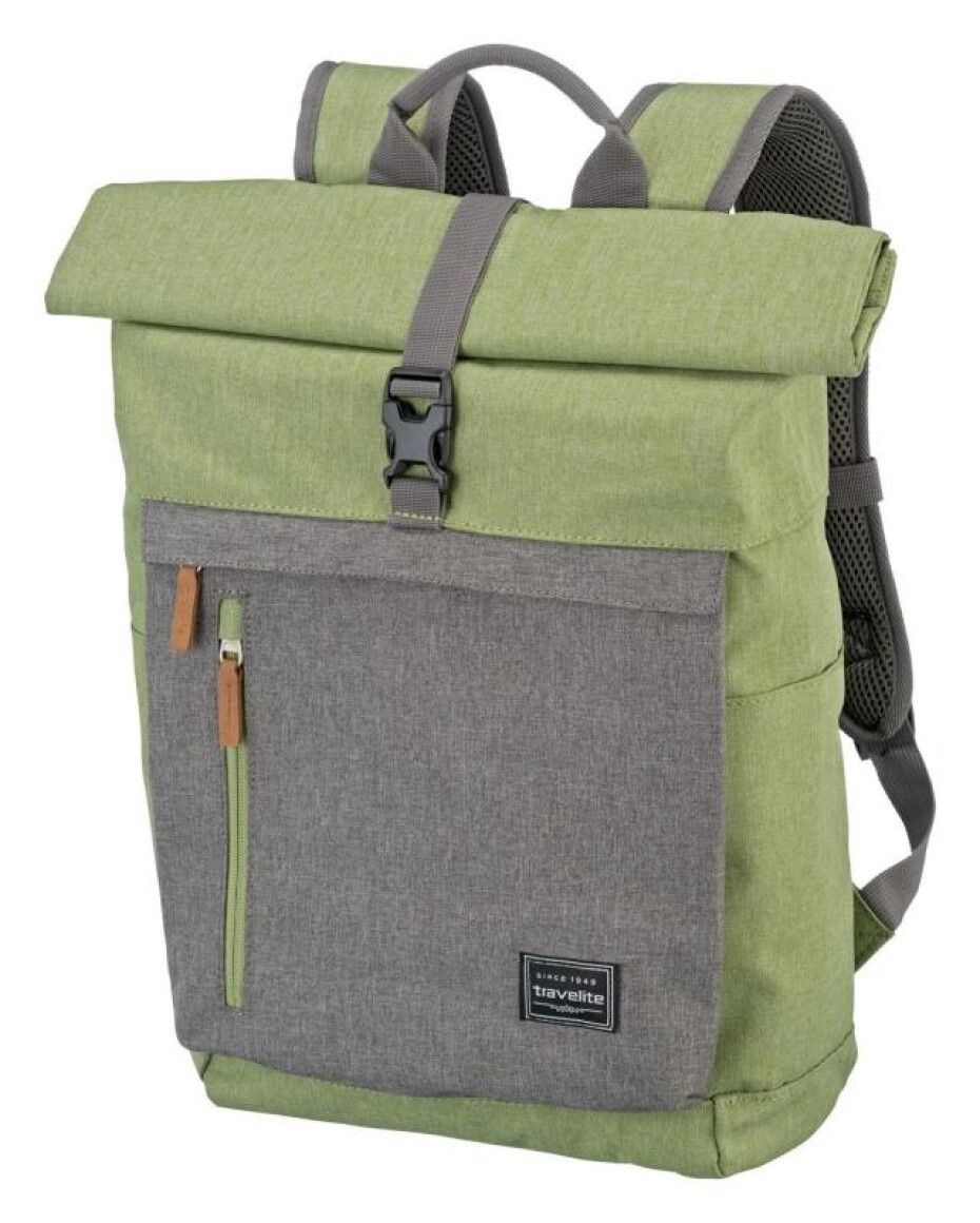 Travelite Basics Roll-up Backpack Green/Grey batoh - main (0)