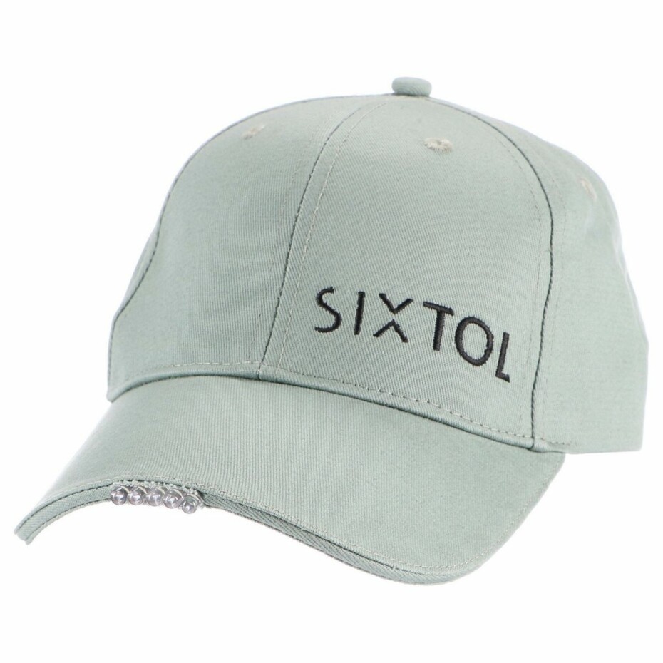 Sixtol Kšiltovka s LED světlem B-CAP 25lm, USB, uni, zelená - main (0)