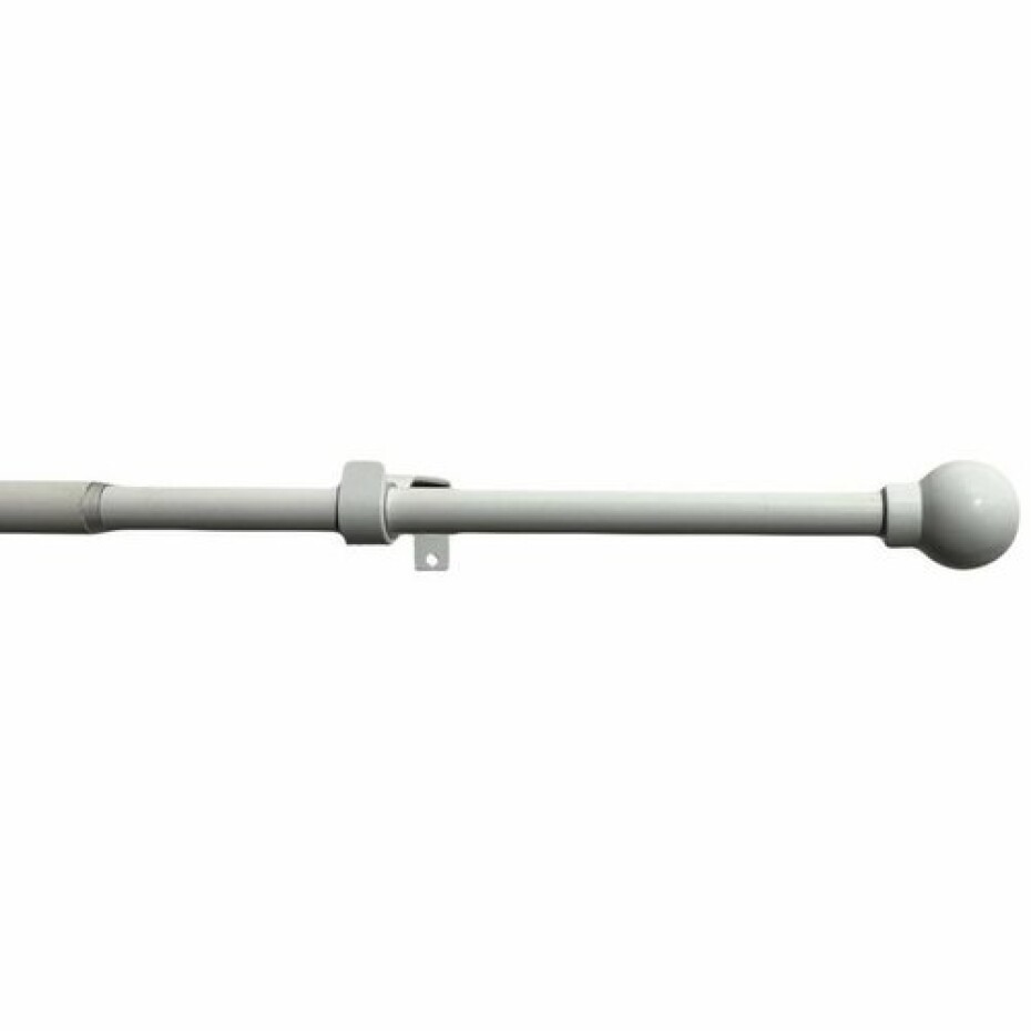 Záclonová souprava roztažitelná Koule 16/19 mm bílá, 200 - 350 cm - main (0)
