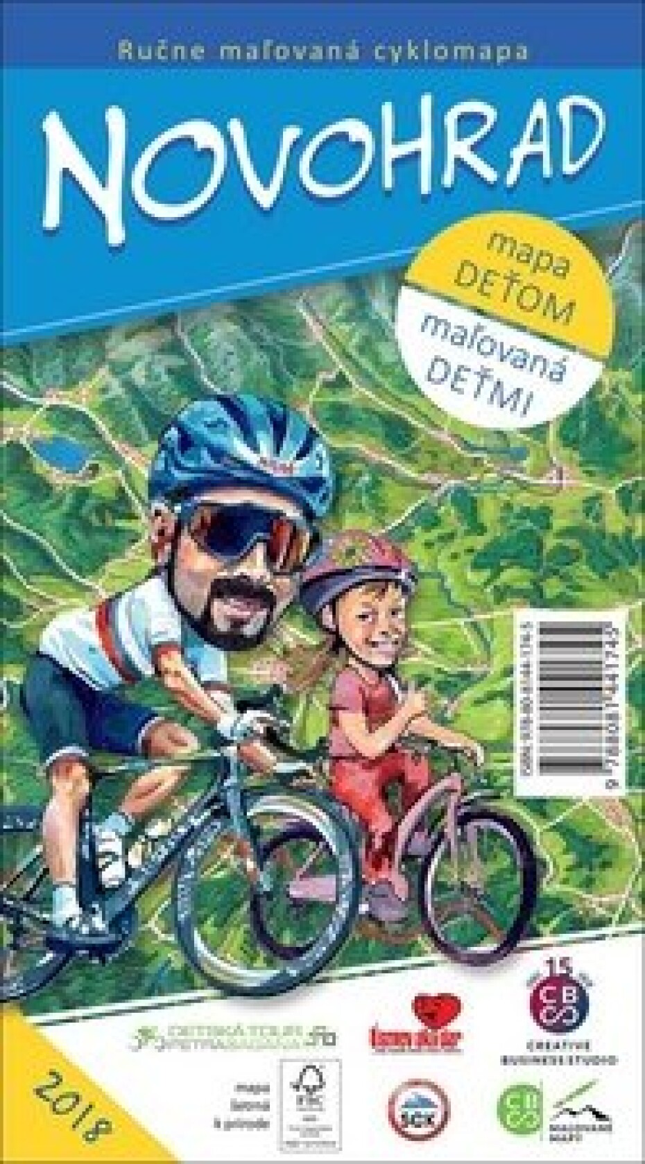 Ručne maľovaná cyklomapa Novohrad - main (0)