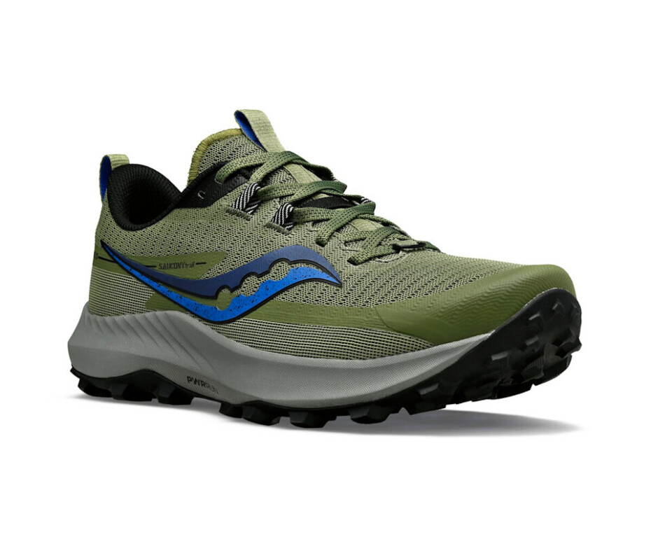 Pánská běžecká obuv Saucony  Peregrine 13 Glade/Black  UK 8 - main (2)