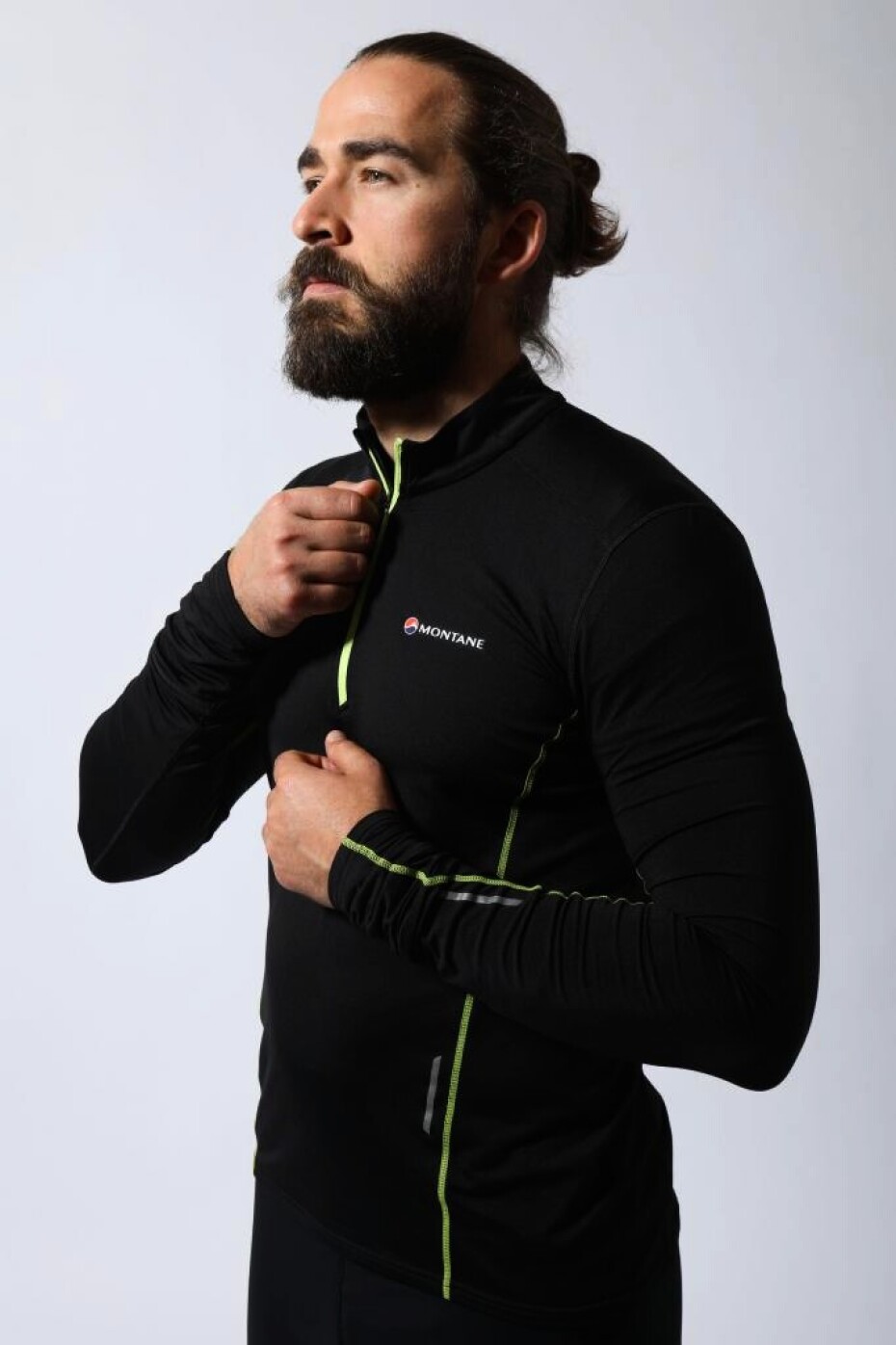 Pánské tričko Montane  Dragon Pull-On Black S - main (9)