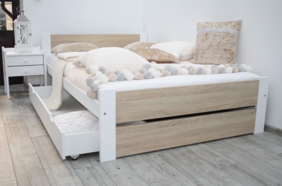 Elvisia Postel LEA s roštem | 90 x 200 cm Barva: Šedá - main (7)
