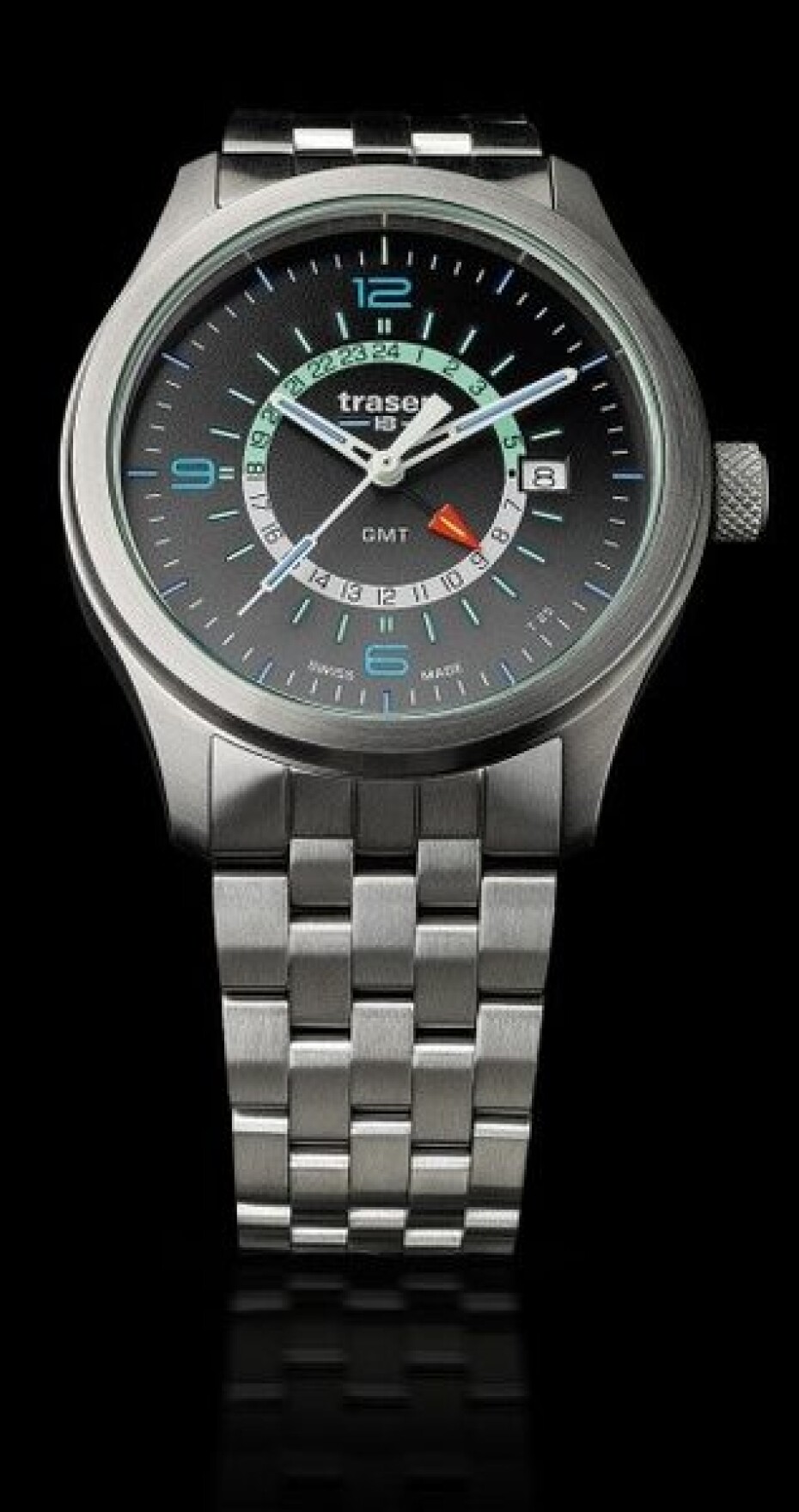 Traser Aurora GMT Silver - ocel - main (1)