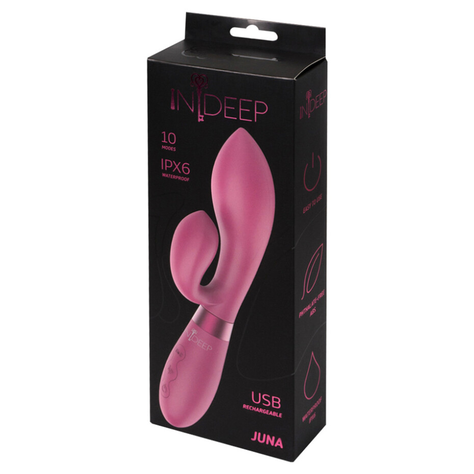 Dobíjecí vibrátor Indeep Juna Magenta, fialová - main (4)