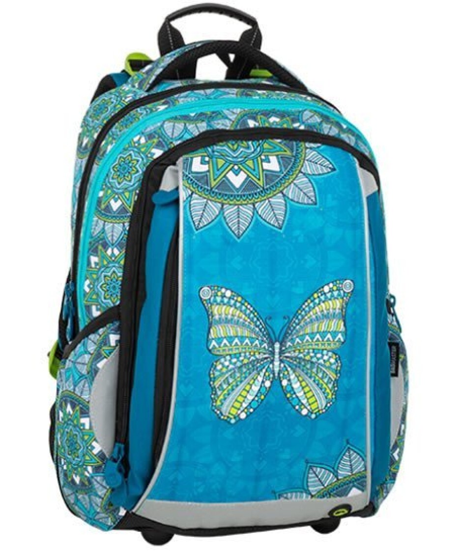 Bagmaster Dívčí školní batoh MERCURY 9 B TURQUOISE/WHIT - main (0)