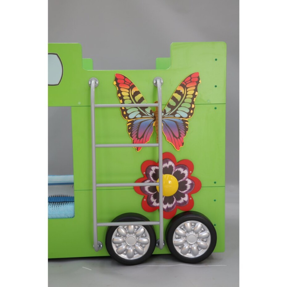 Artplast Dětská patrová postel HAPPY BUS | zelený 90 x 190 cm - main (17)