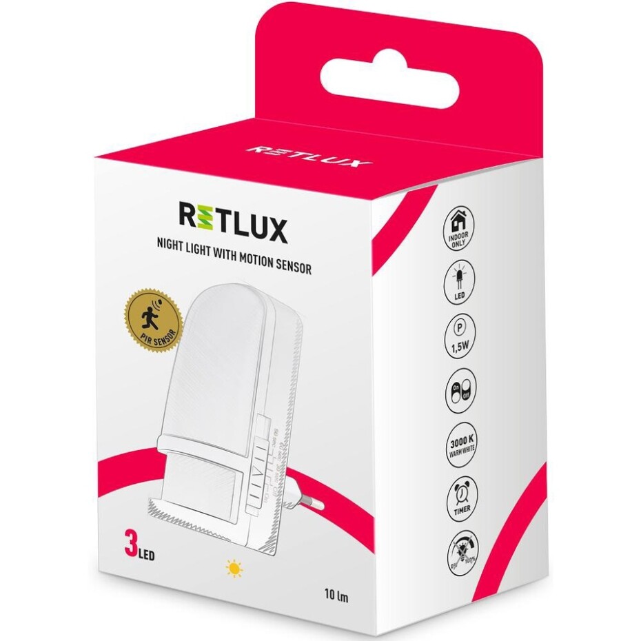 Retlux RNL 107 Noční LED světlo s PIR senzorem, 10 lm - main (5)