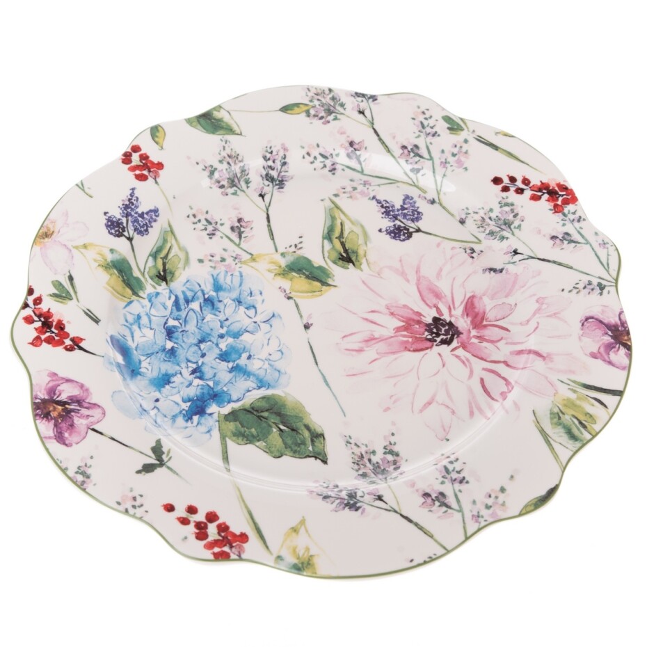 Porcelánový mělký talíř Flower Garden, 27 cm - main (0)