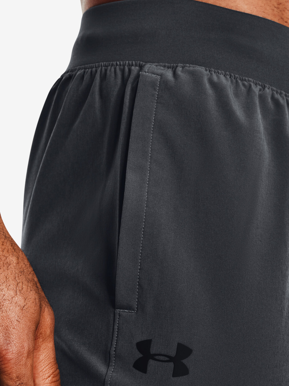 Under Armour UA Stretch Woven tepláky šedá pánské - main (3)
