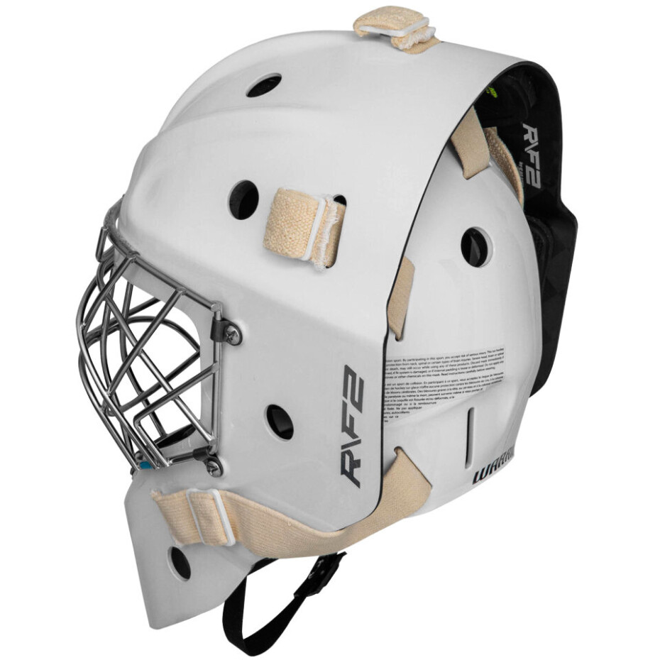 Brankářská hokejová maska Warrior  F2 Pro White Senior M/L - main (4)