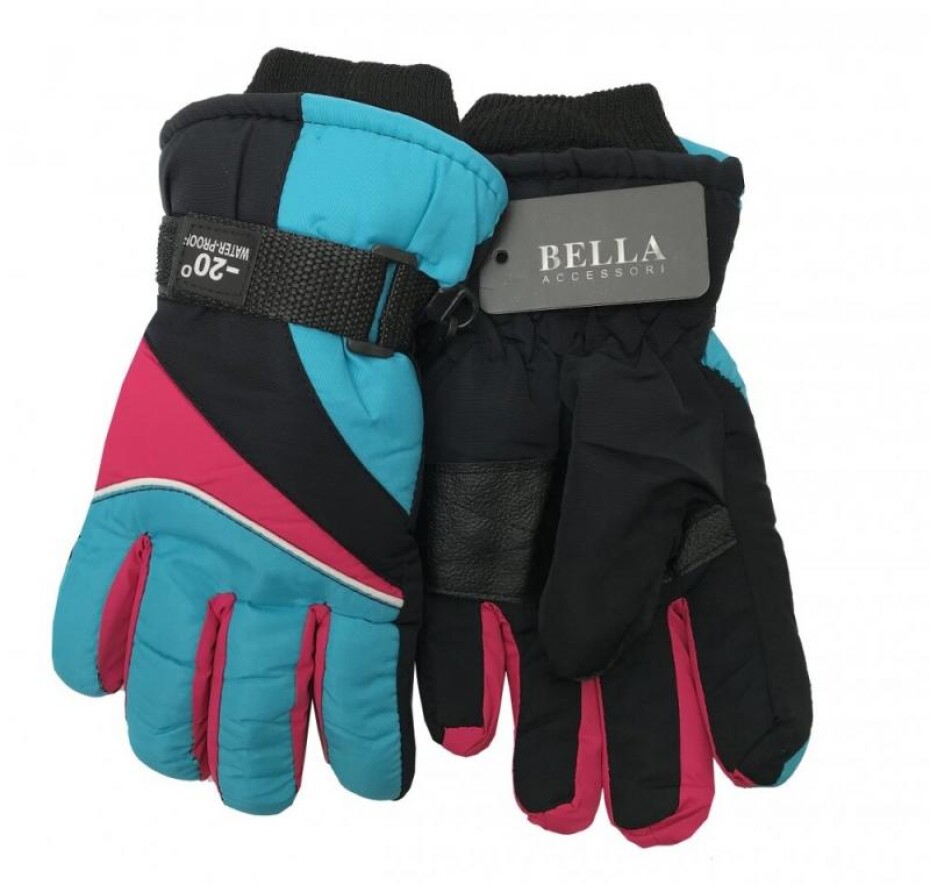 Dětské zimní rukavice Bella Accessori 9009-5 světle modrá - main (0)