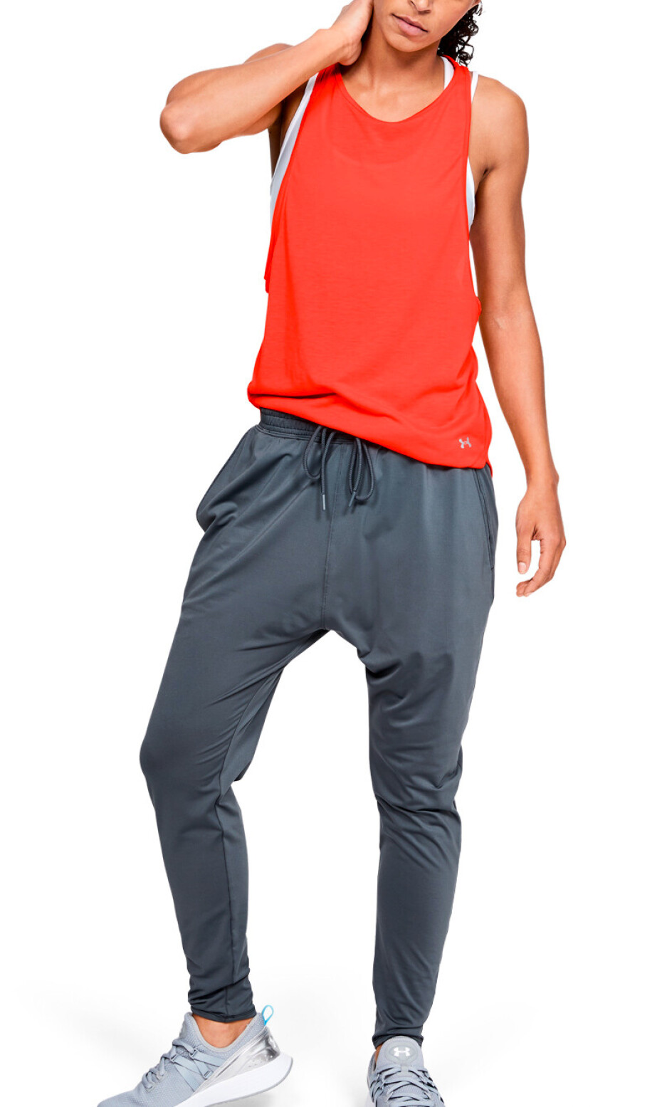 Dámské tílko Under Armour  Whisperlight Mesh Tank Orange S - main (4)