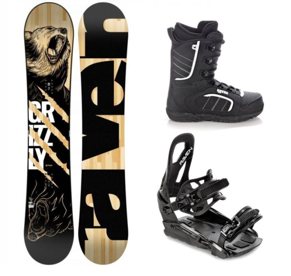 Raven Grizzly snowboard + Raven S230 Black vázání + Raven Target obuv - main (0)