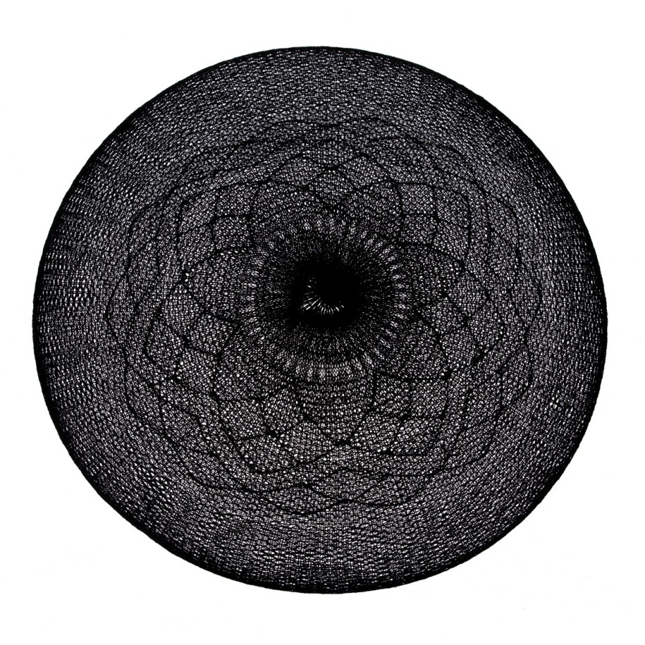 Prostírání Mandala černá, 38 cm - main (0)