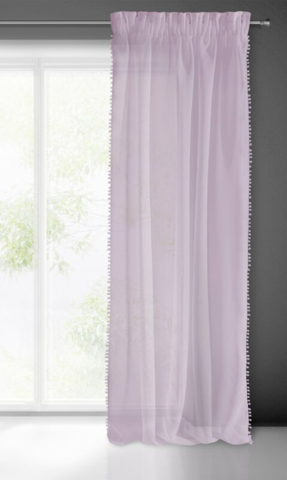 ArtFir Závěs ALMINA P | růžová 140 x 270 cm - main (1)