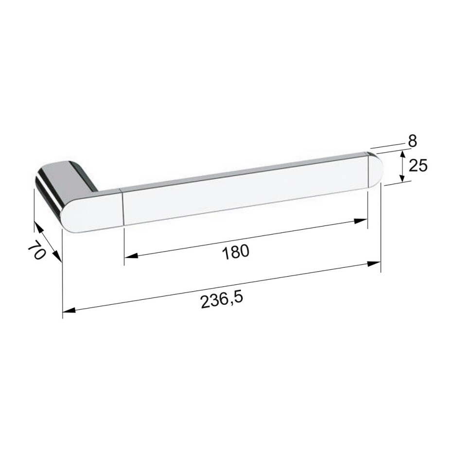 SAPHO RF006 Flori držák ručníků otevřený, stříbrná - main (1)