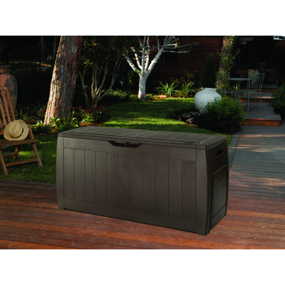 Keter Zahradní úložný box Hollywood hnědá, 270 l, 117 x 57 x 45 cm - main (1)