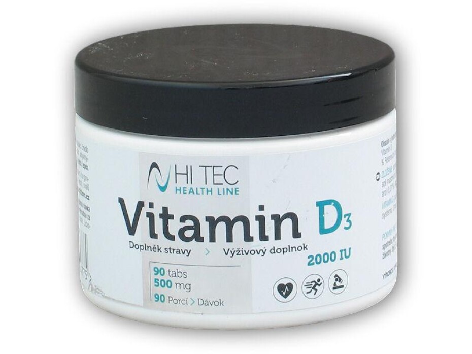 Hi Tec Nutrition Health Line Vitamín D3 2000IU 90 tablet - main (0)