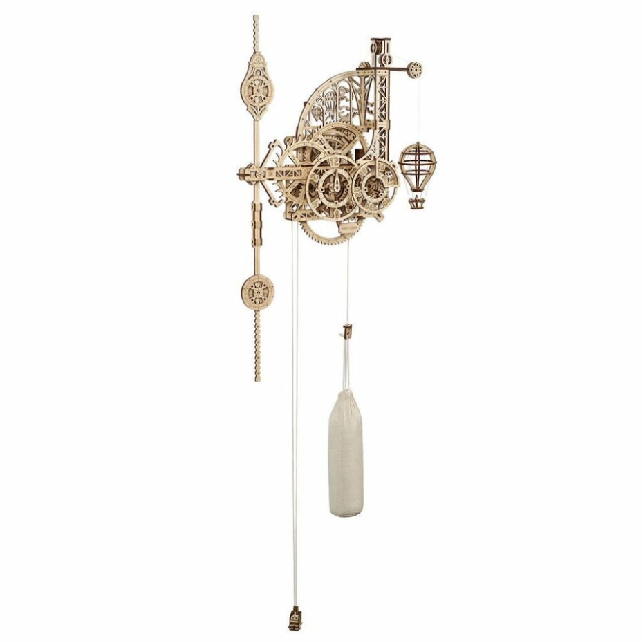 Ugears 3D dřevěné mechanické puzzle Nástěnné hodiny Aero - main (0)