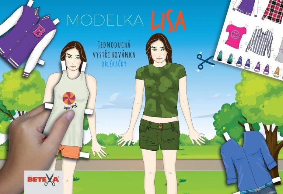 Modelka Lisa - Jednoduchá vystřihovánka - main (0)