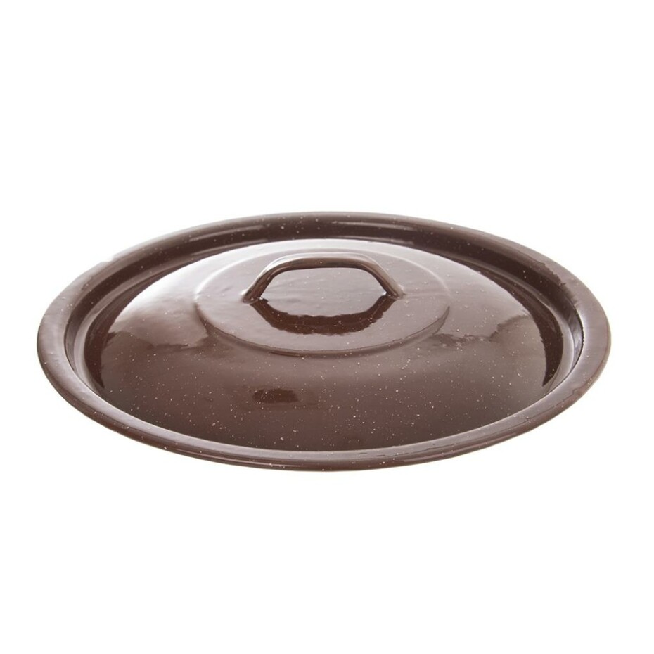 Orion Smaltovaná poklice na vědro Brown 10 l   - main (0)