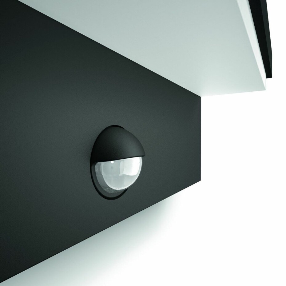 Philips Bustan UltraEfficient venkovní nástěnné svítidlo se senzorem LED 3,8W 4000K, antracitová - main (2)