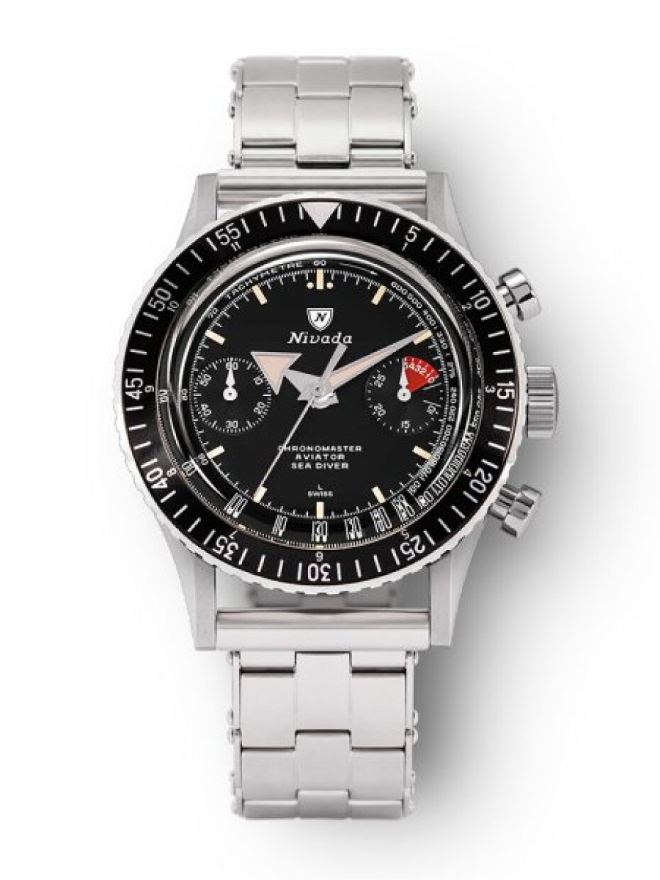 Nivada Grenchen Chronomaster Broad Arrow N Inter. Bezel - Manual - Forstner Rivet - main (0)
