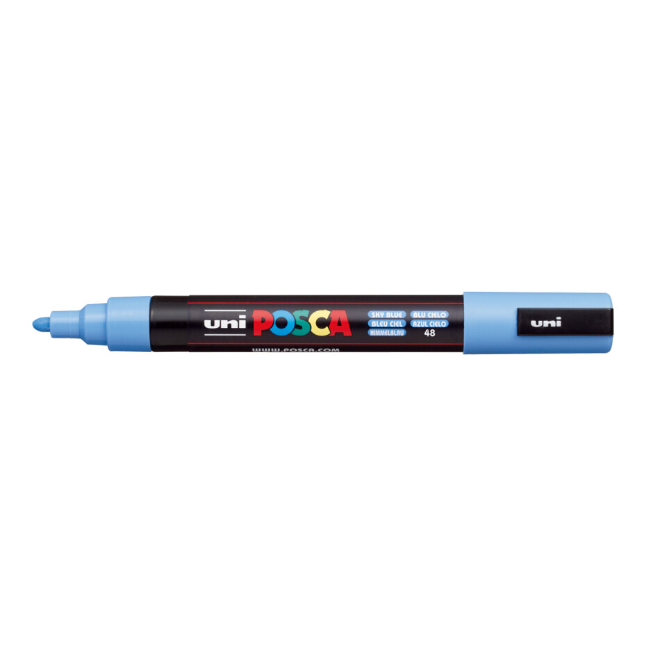 Posca popisovač PC-5M, 1,8 - 2,5 mm, nebesky modrá (48) - main (0)