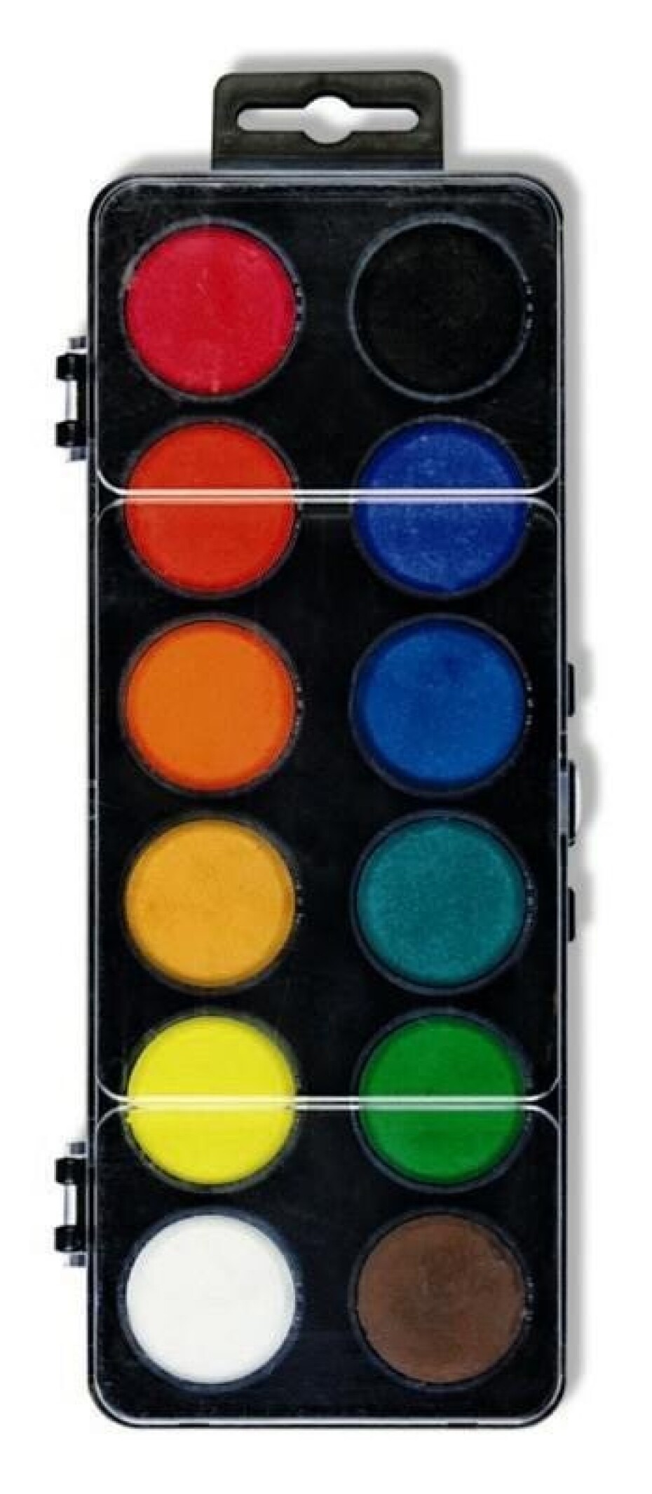 Koh-i-noor vodové barvy/vodovky obdélník černý 12 barev o průměru 30 mm - main (0)