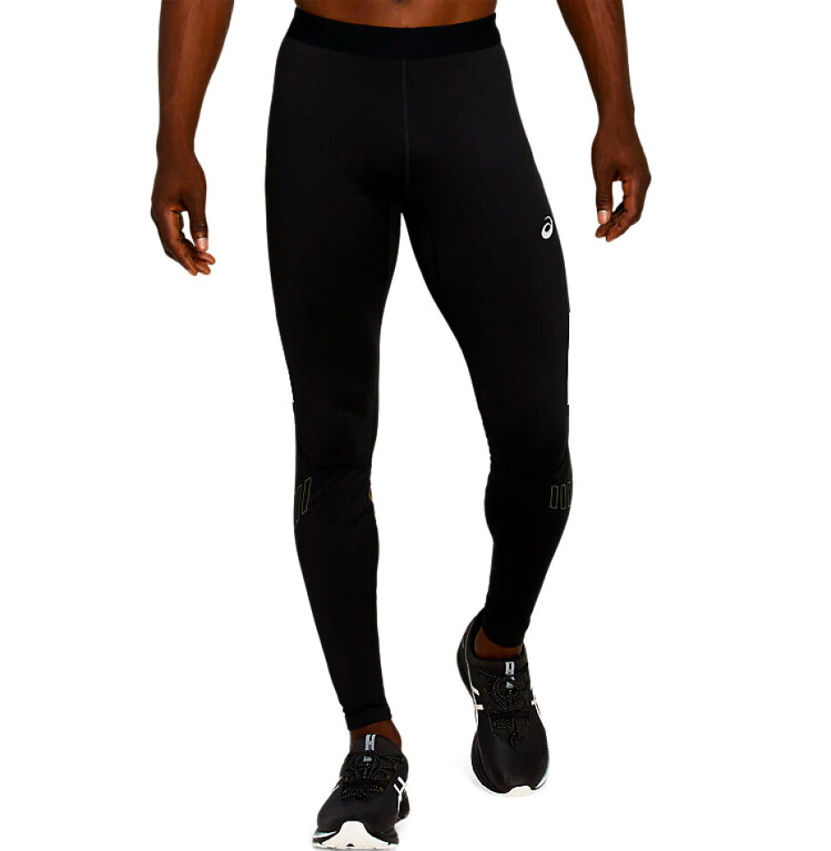 Pánské legíny Asics  Lite Show Winter Tight Black/Green S - main (0)
