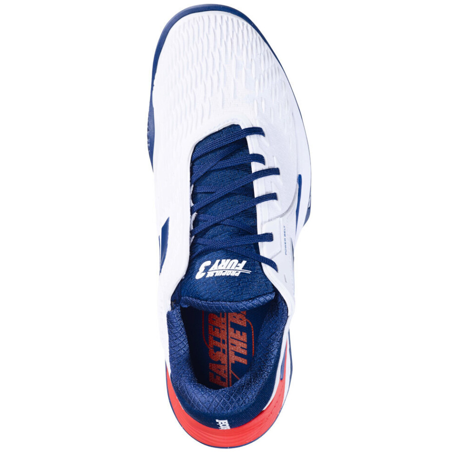 Pánská tenisová obuv Babolat Propulse Fury 3 Clay Men White/Estate Blue  EUR 42 - main (3)