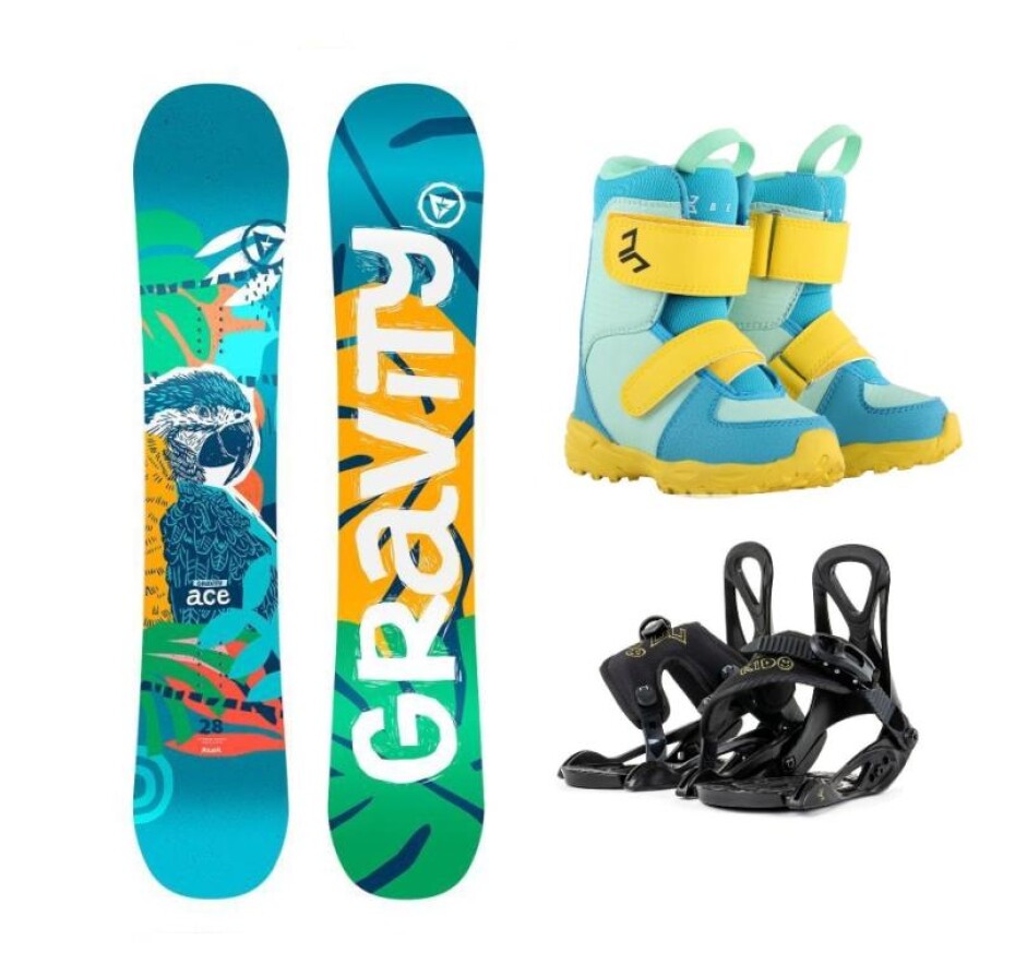 Gravity Ace dětský snowboard + Beany Kido vázání + Beany Joker boty - main (0)