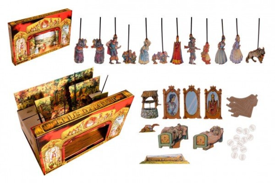 Divadlo Stilet pohádkové loutkové papírové 11ks postaviček v krabici 52x32x6cm - main (0)