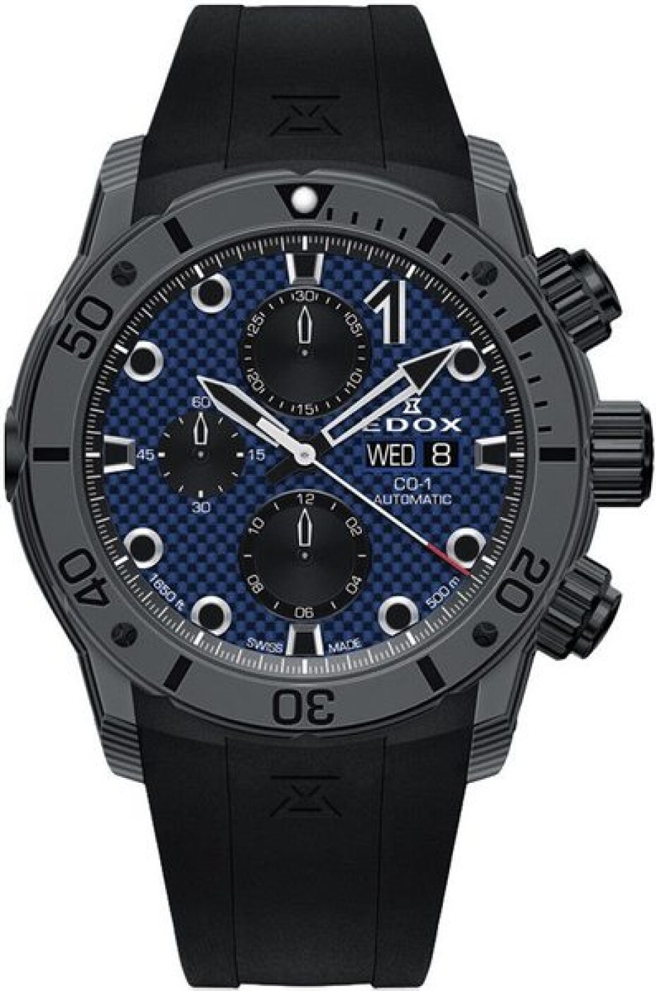 EDOX CO-1 Carbon Chronograph Automatic 01125-CLNGN-BUNN - main (0)