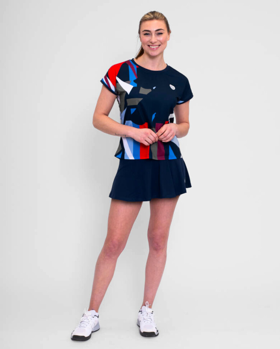 Dámské tričko BIDI BADU  New York 2024 Capsleeve Dark Blue/Red - main (4)