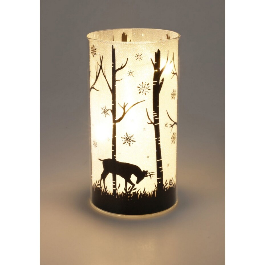 Vánoční svícen Jelen s 10 LED diodami, 8 x 15 x 8 cm - main (0)