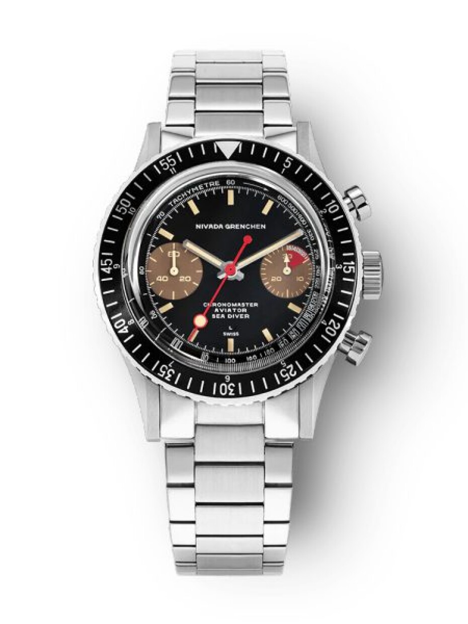 Nivada Grenchen Chronomaster Lollipop Honey Inter. Bezel - Manual - Bracelet Flat Link - main (5)