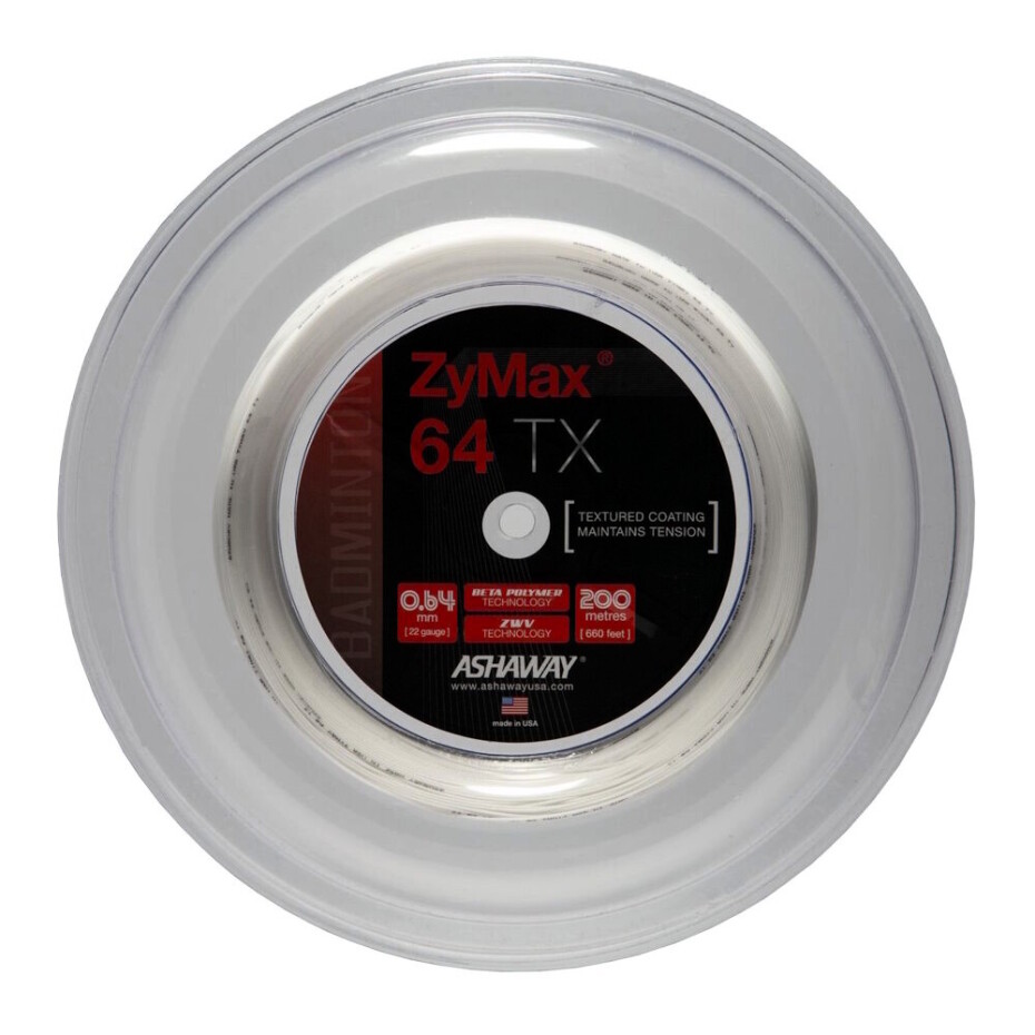 Badmintonový výplet Ashaway  Zymax 64 TX White Rolle - main (0)