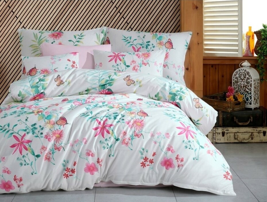 Bedtex Bavlněné povlečení Vitalis růžová, 220 x 200 cm, 2 ks 70 x 90 cm - main (0)