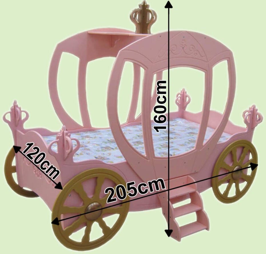 Artplast Dětská postel KOČE PRO PRINCEZNOU | 90 x 180 cm Barva: Růžová - main (16)
