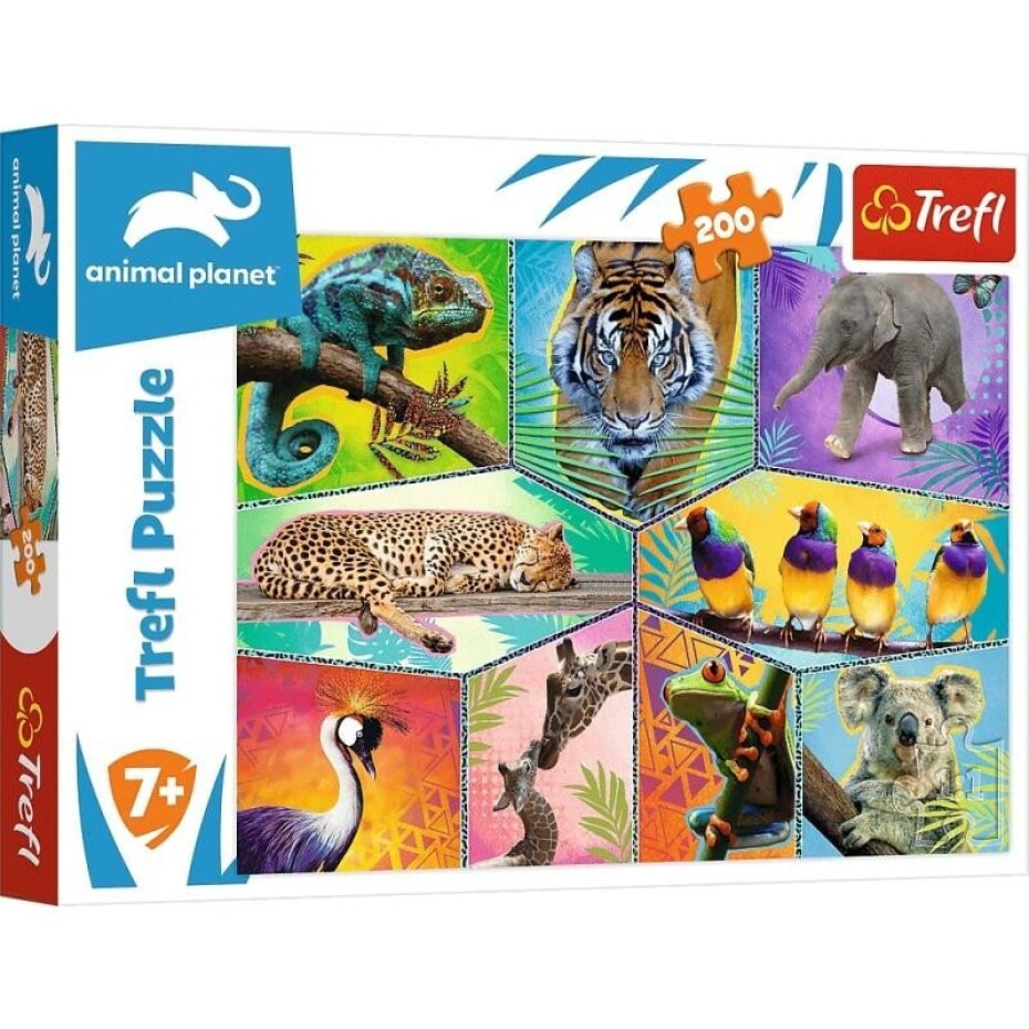 Trefl Puzzle Animal Planet: Svět exotických zvířat/200 dílků - main (0)