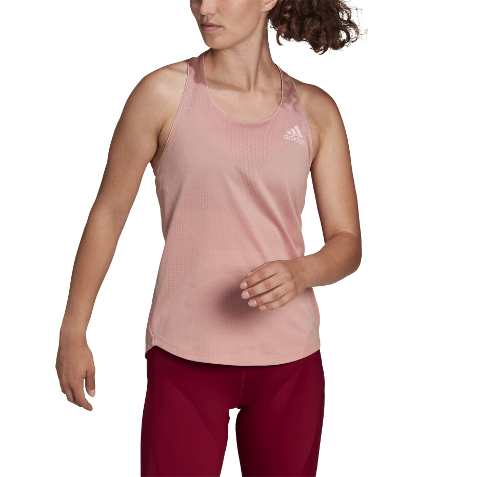Dámské tílko adidas  Adizero Tank Wonder Mauve M - main (3)