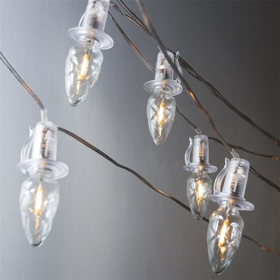 Venkovní osvětlení Šiška čirá, 20 LED Filament žárovky, prodloužení - main (0)