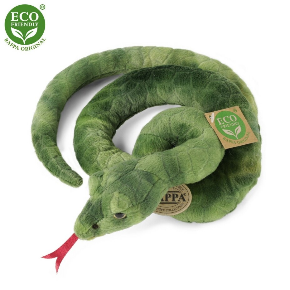 Rappa Plyšový had zelený 90 cm ECO-FRIENDLY - main (2)