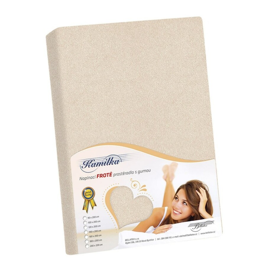 Bellatex Froté prostěradlo Kamilka natur, 90 x 200 cm - main (0)