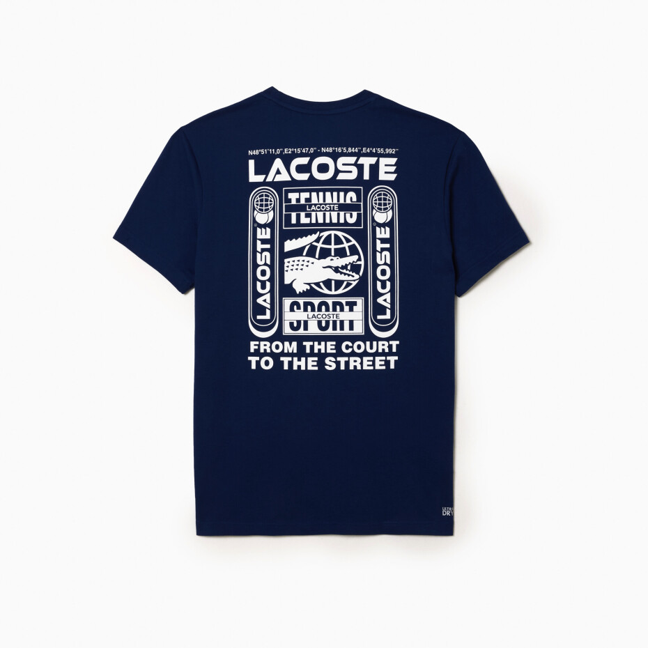 Pánské tričko Lacoste  Training Medvedev T-Shirt Methylene XL - main (6)