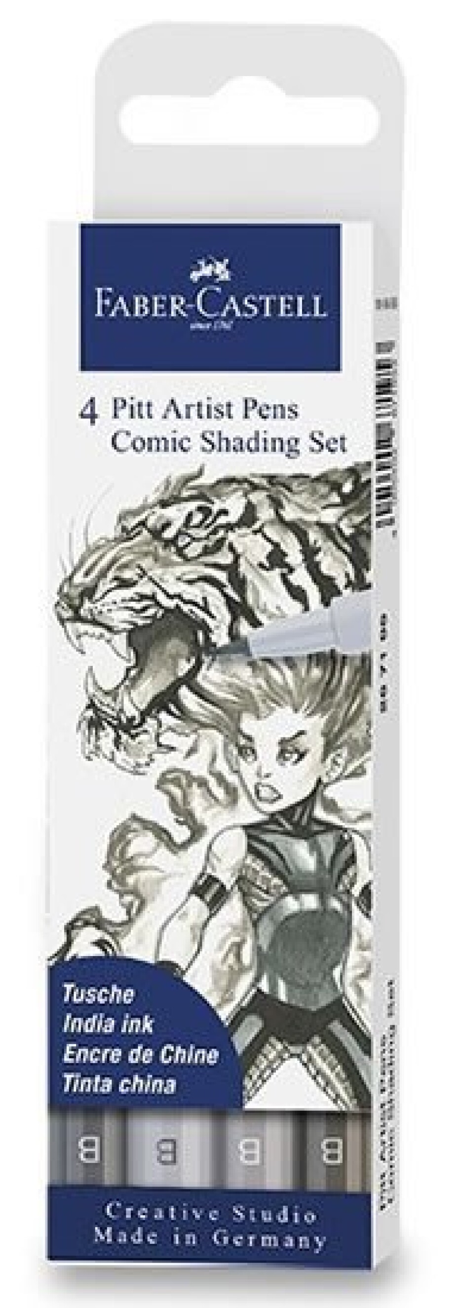 Faber - Castell Popisovač Pitt Artist Pen Comic - šedé 4 ks - main (0)