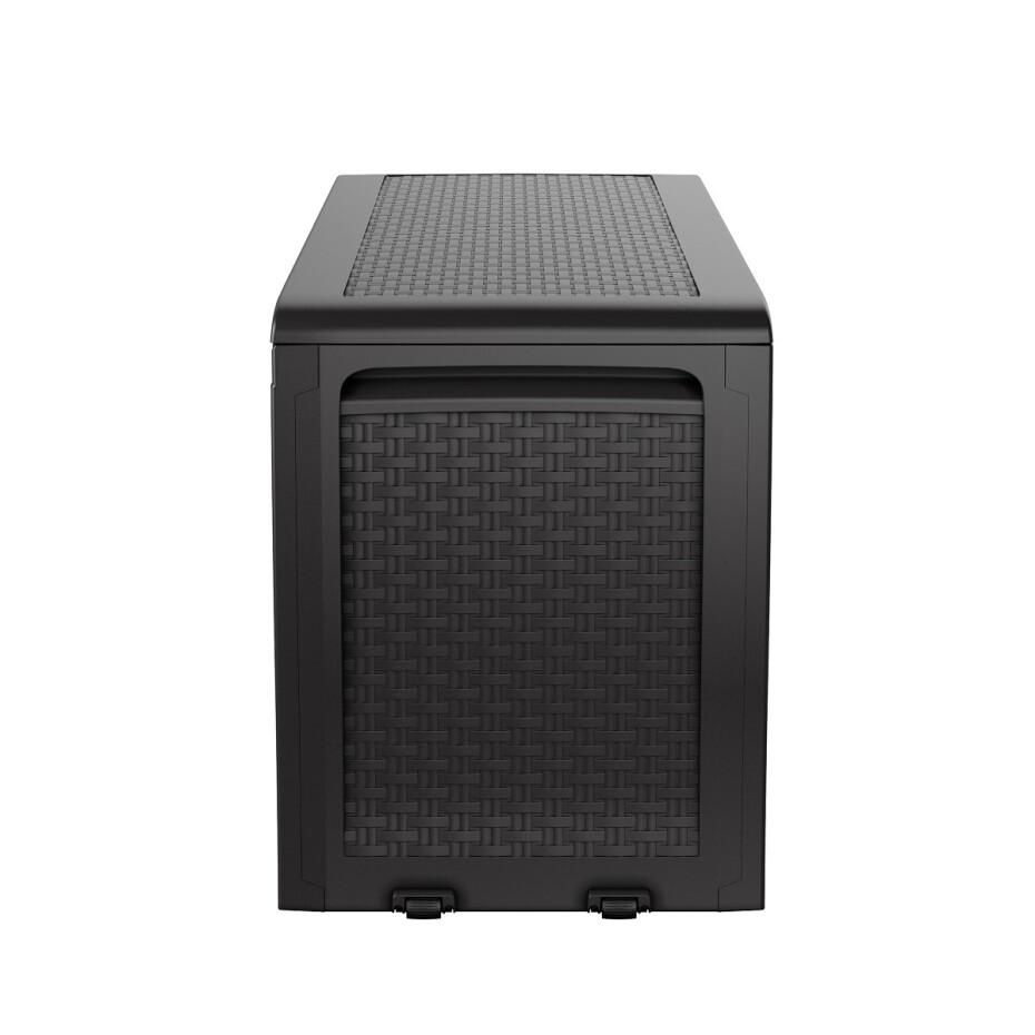 Keter Zahradní úložný box Samoa Rattan antracit 270 l, 117 x 57 x 45 cm - main (1)